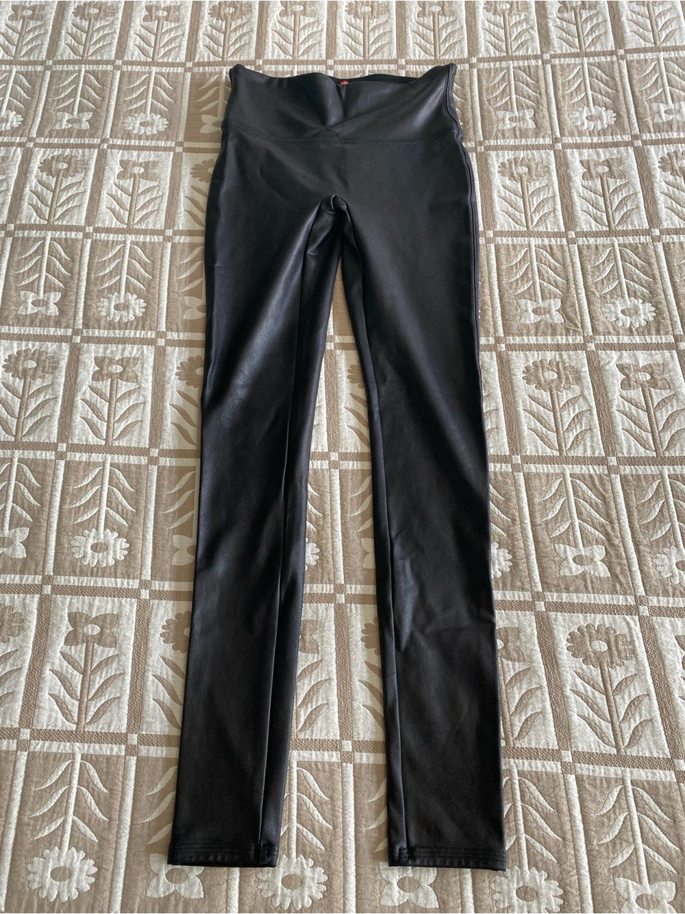 SPANX High-Rise Black Faux Leather Women’s Leggings